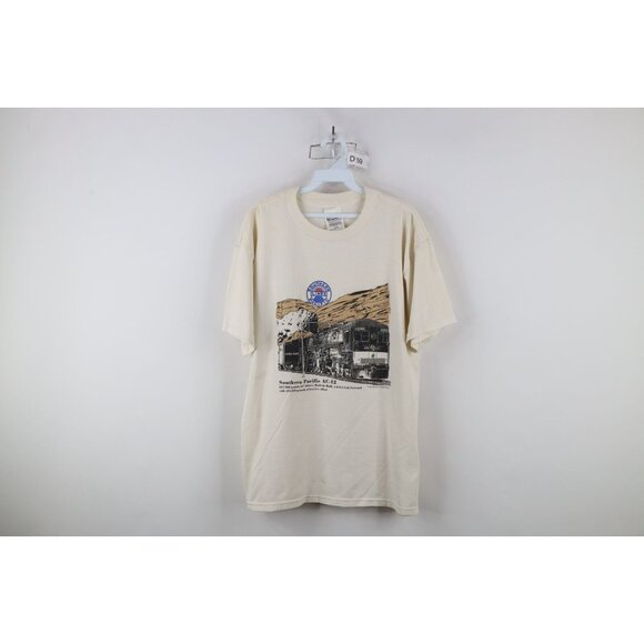Vintage Other - Vtg 90s Streetwear Mens Large Distressed Southern Pacific AC-12 Train T-Shirt